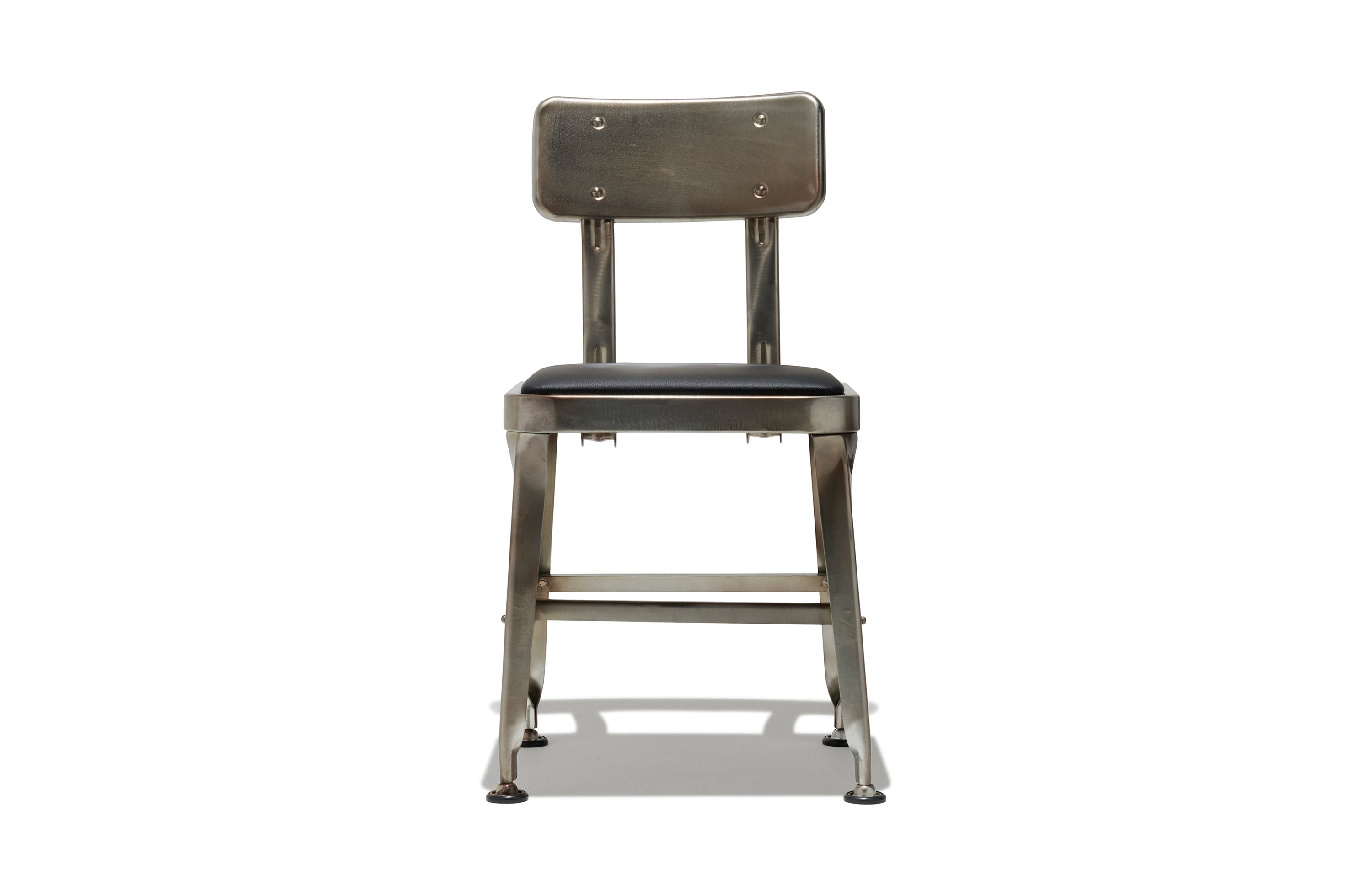 industry west octane stool with black leather ans